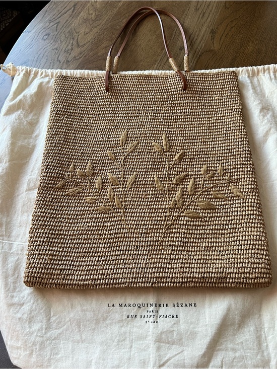Sezane Handbags - Sezane Raffia tote shoulder bag